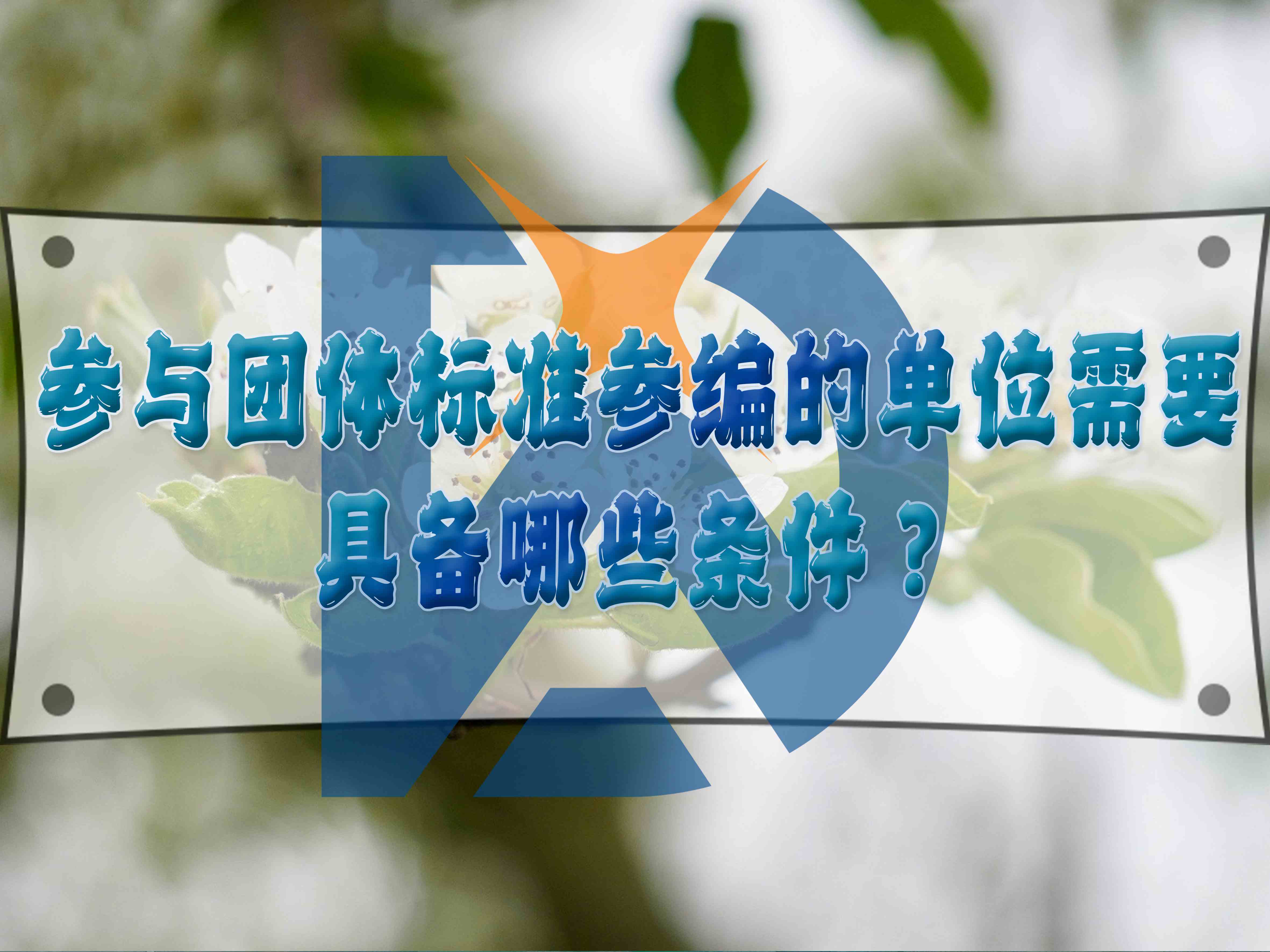 參與團體標準參編的單位需要具備哪些條件？